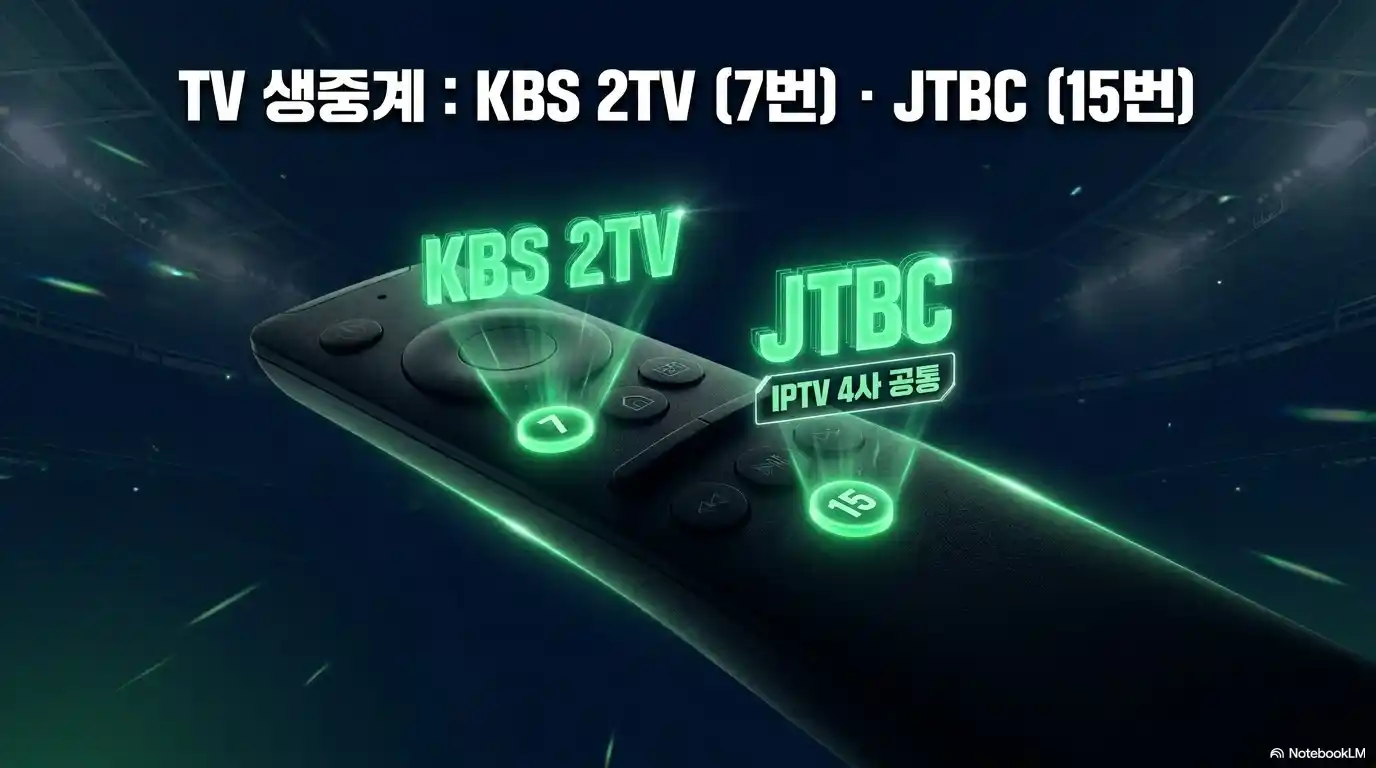 2026 월드컵 이란 뉴질랜드 TV 생중계 채널 - KBS 2TV 7번, JTBC 15번 IPTV 4사 공통