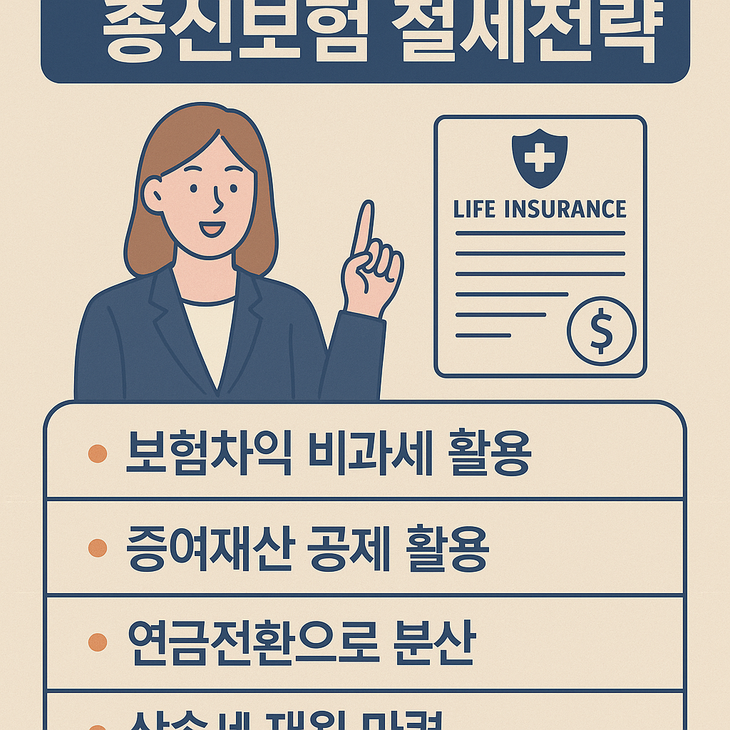 종신보험으로 절세가 가능한 이유
