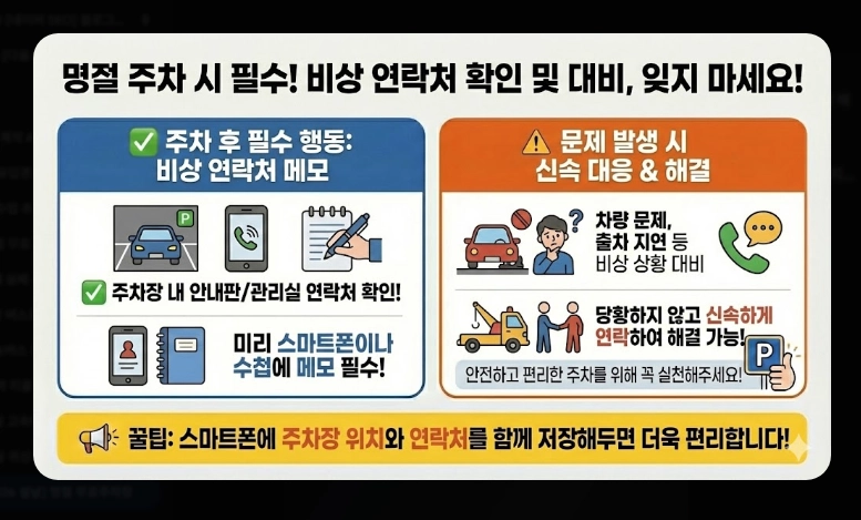 2026 설날 무료주차장(일정, 기간)(지역별 + 현황)
