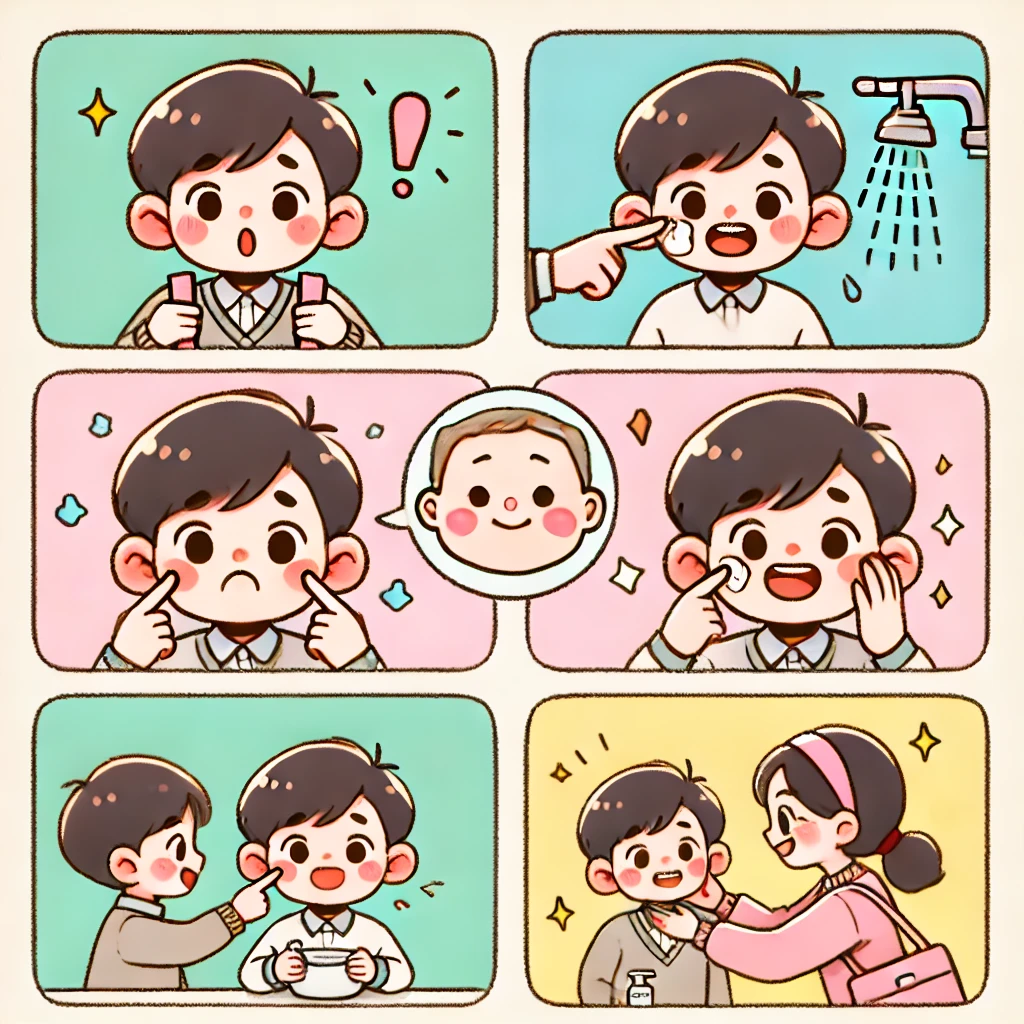 초등고학년 여드름 관리법