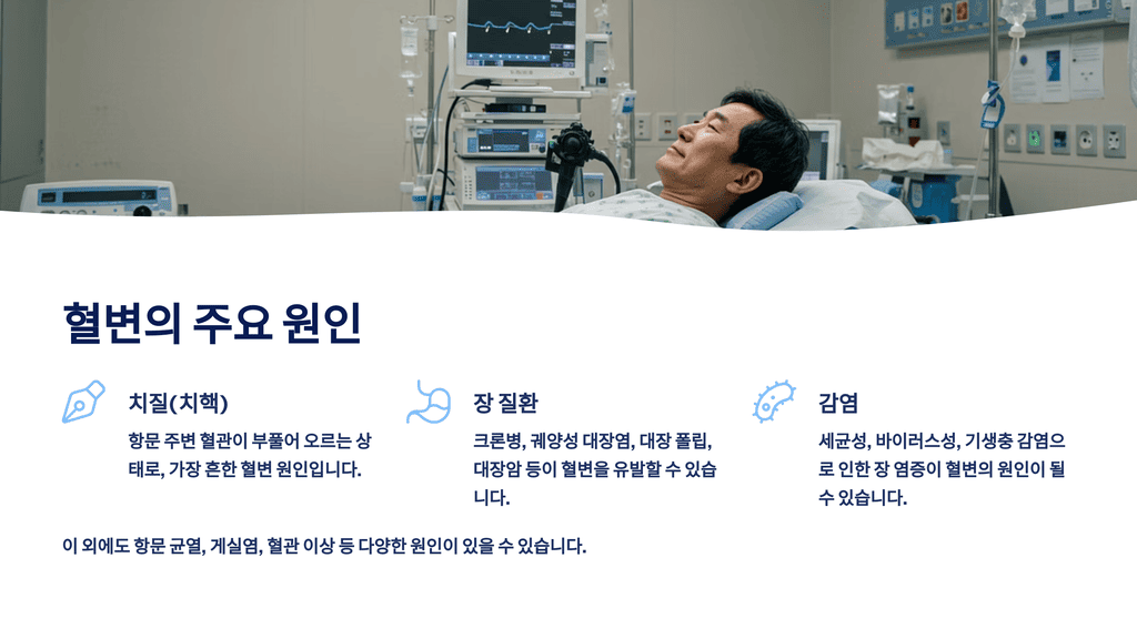 혈변의 주요 원인