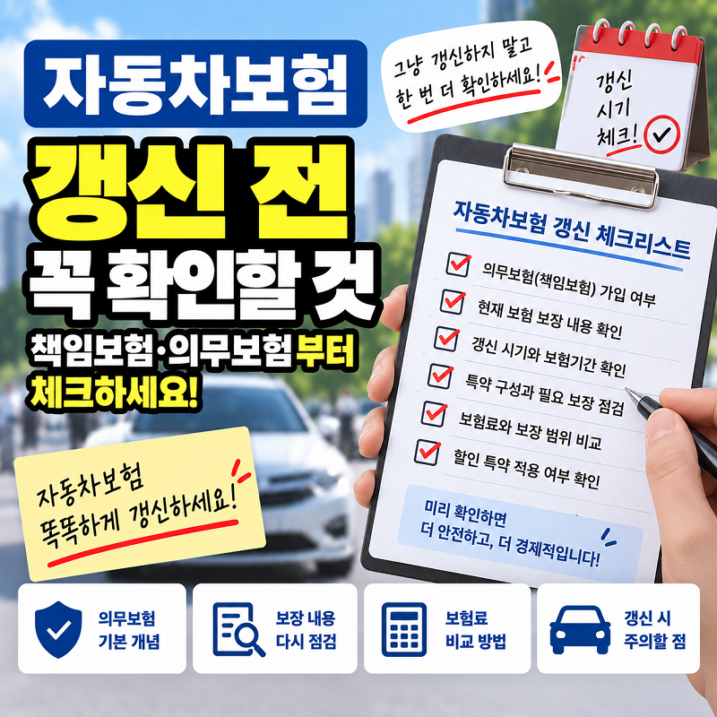 자동차 보험 갱신