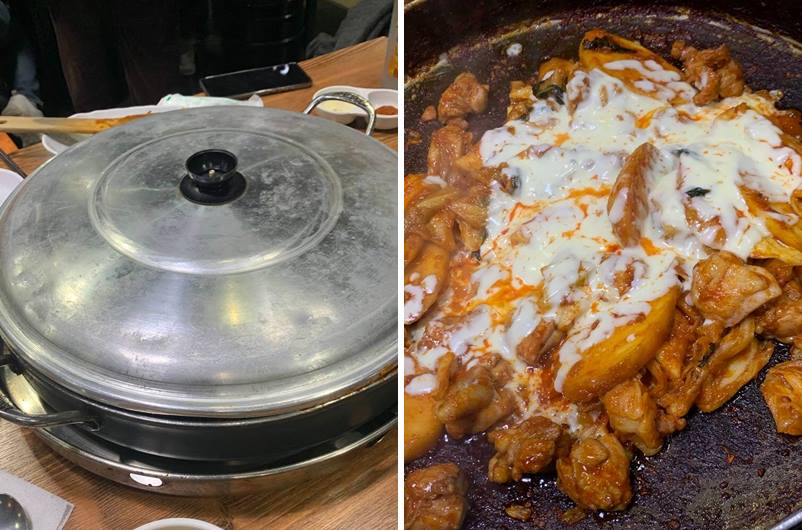치즈 올린 닭갈비