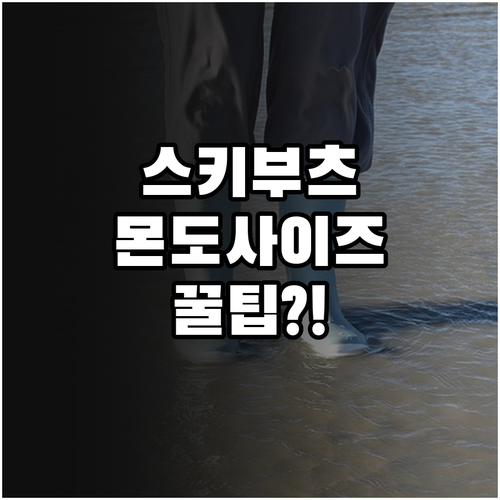 스키 보드 부츠 몬도사이즈 정확히 측..