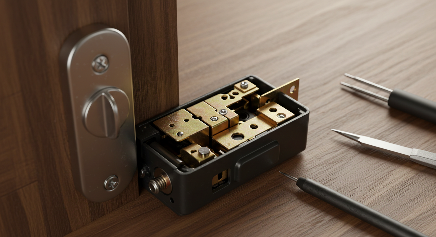 1. 도어락 고장의 80%, '이것'부터 확인하세요! (배터리 문제) 🔋