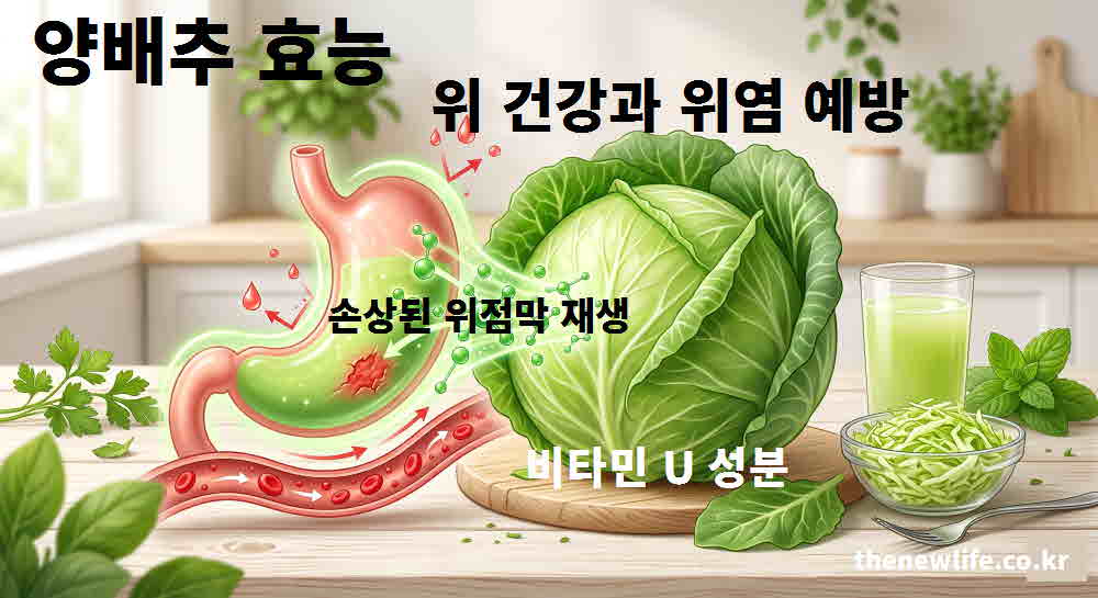 양배추 효능 위 건강 위염 예방