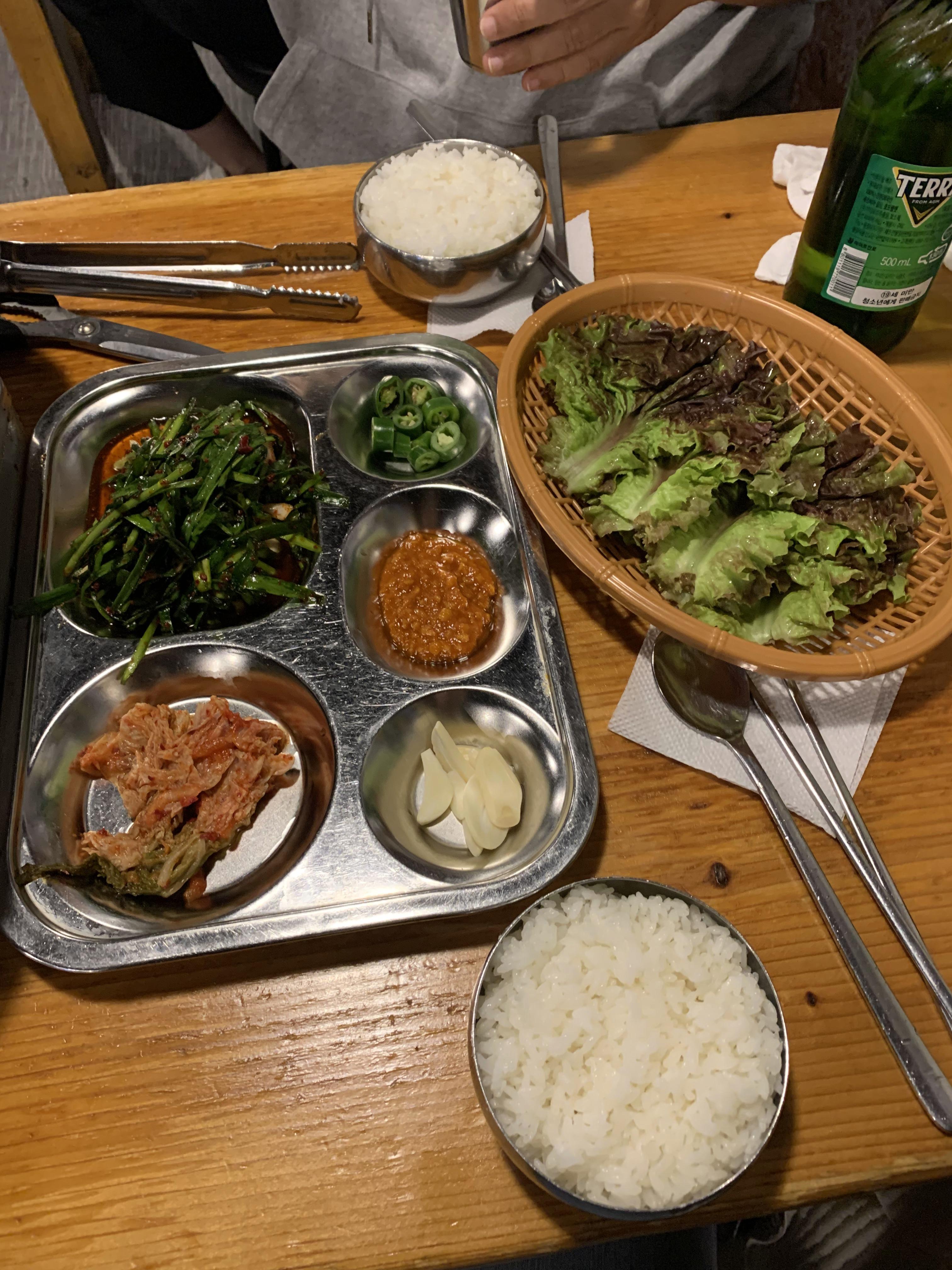 밥 및 기본반찬