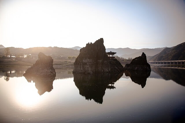 단양 도담삼봉 경치사진