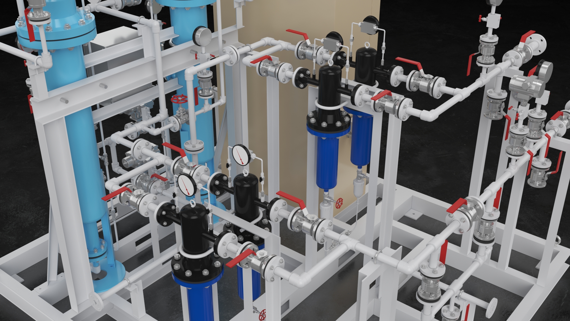 hydrogen plant, electrolyzer, alkaline water electrolysis, gas dryer, nitrogen psa