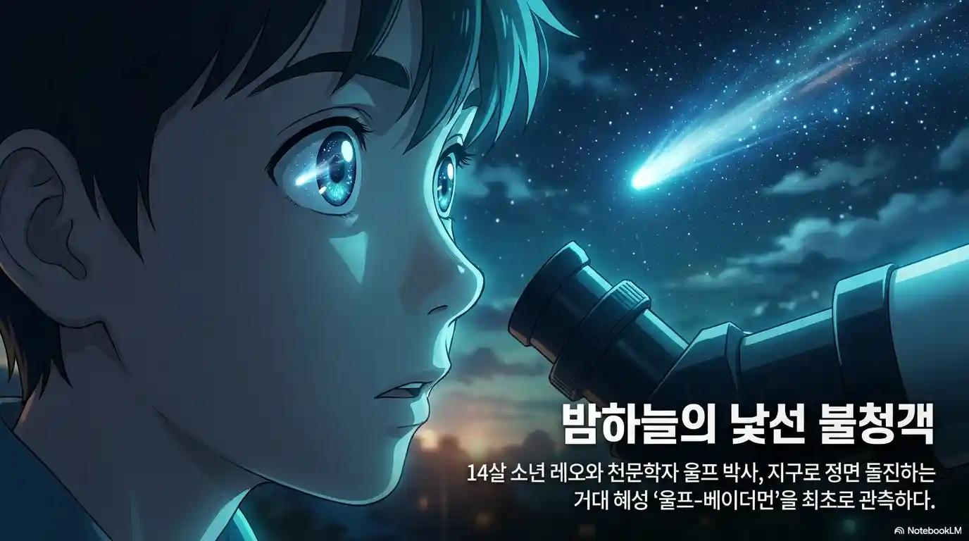 딥 임팩트 줄거리 14살 레오 울프베이더먼 혜성 발견 - 아마추어 천문 관측 우연한 시작
