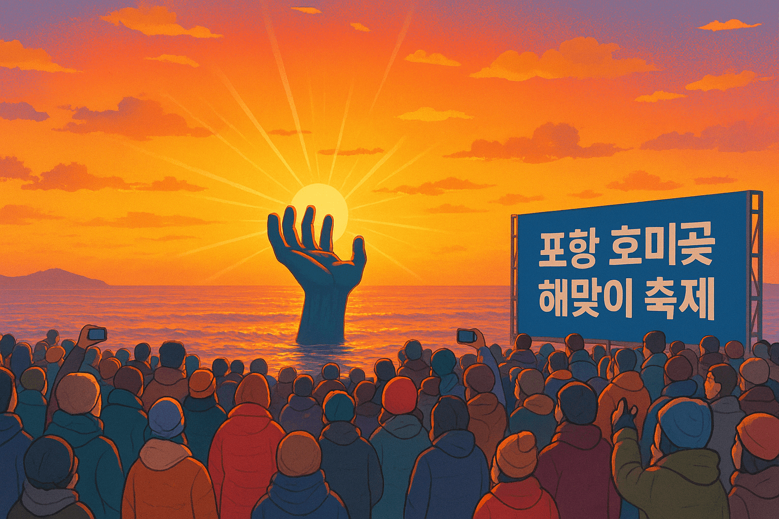 포항 호미곶 해맞이 축제, 바다에서 맞이하는 새해 전통