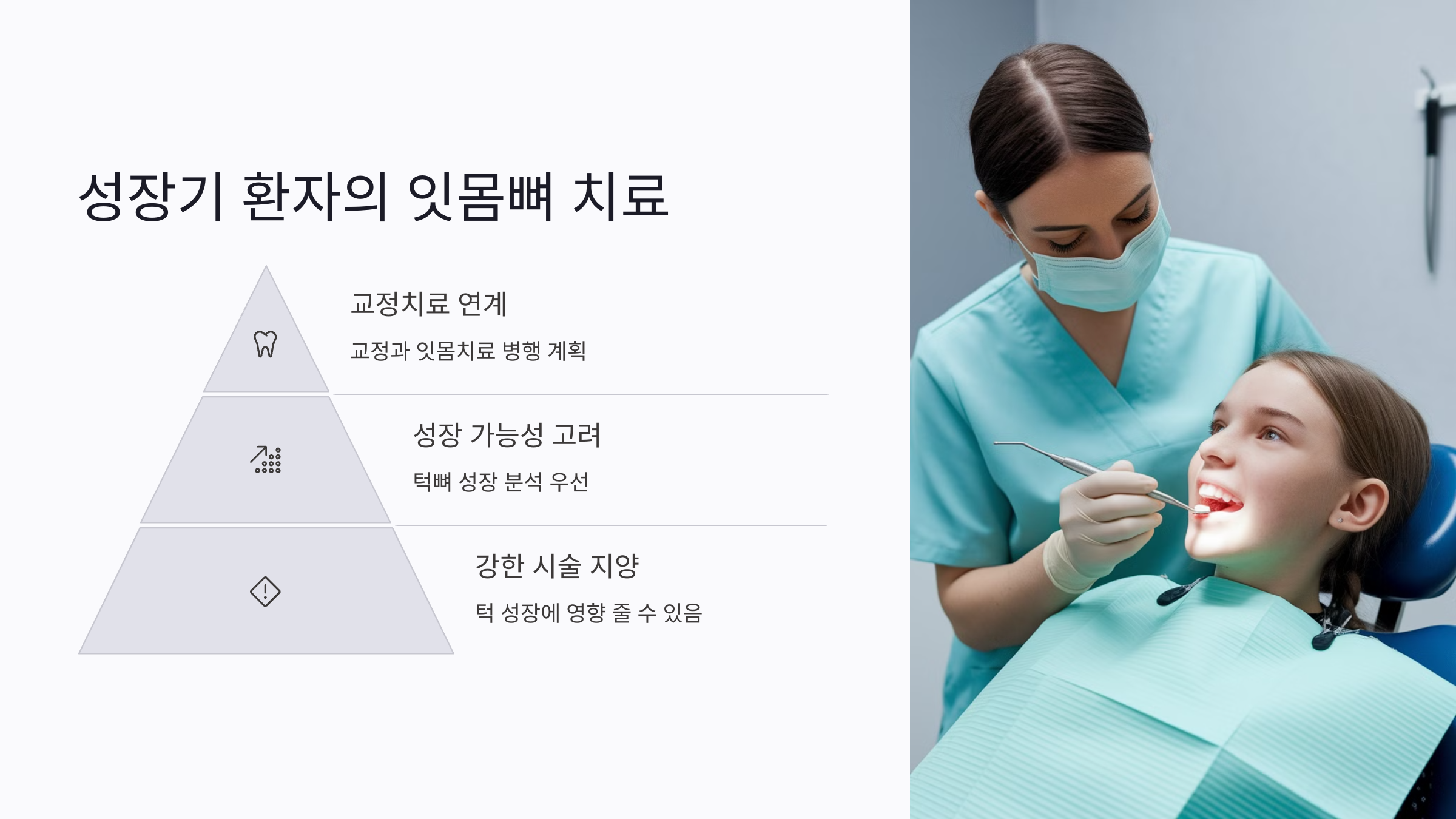 성장기 환자의 잇몸뼈 치료, 무엇이 다를까?