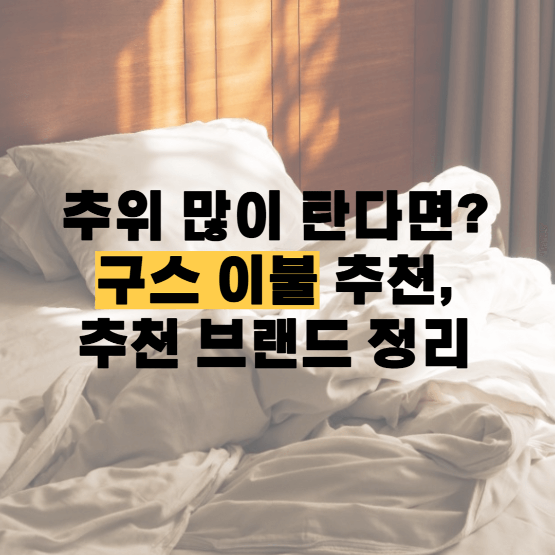 겨울구스이불추천