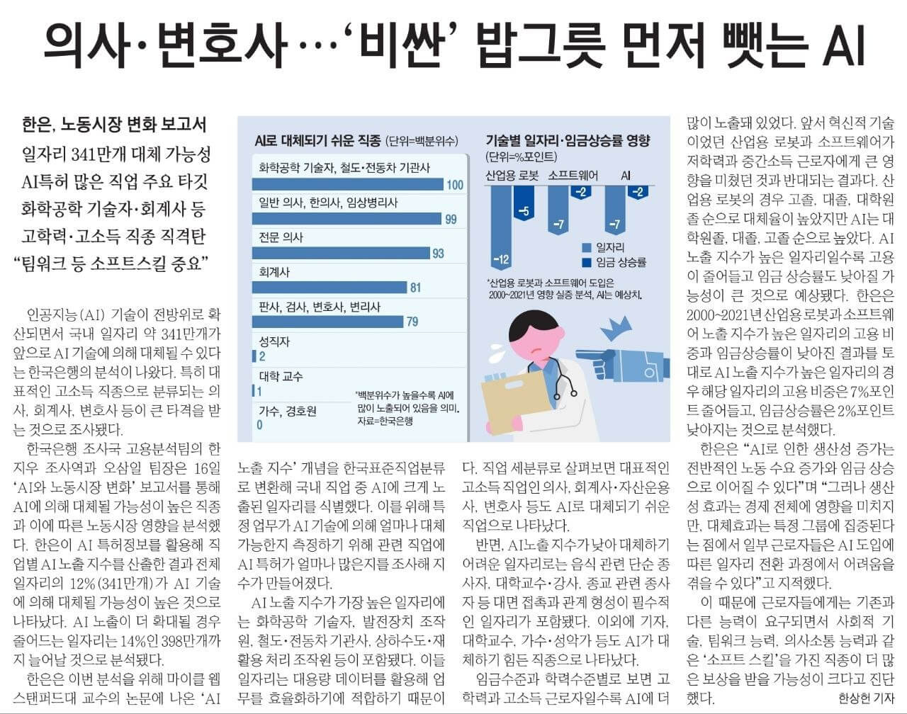 11월 17일 금 신문스크랩