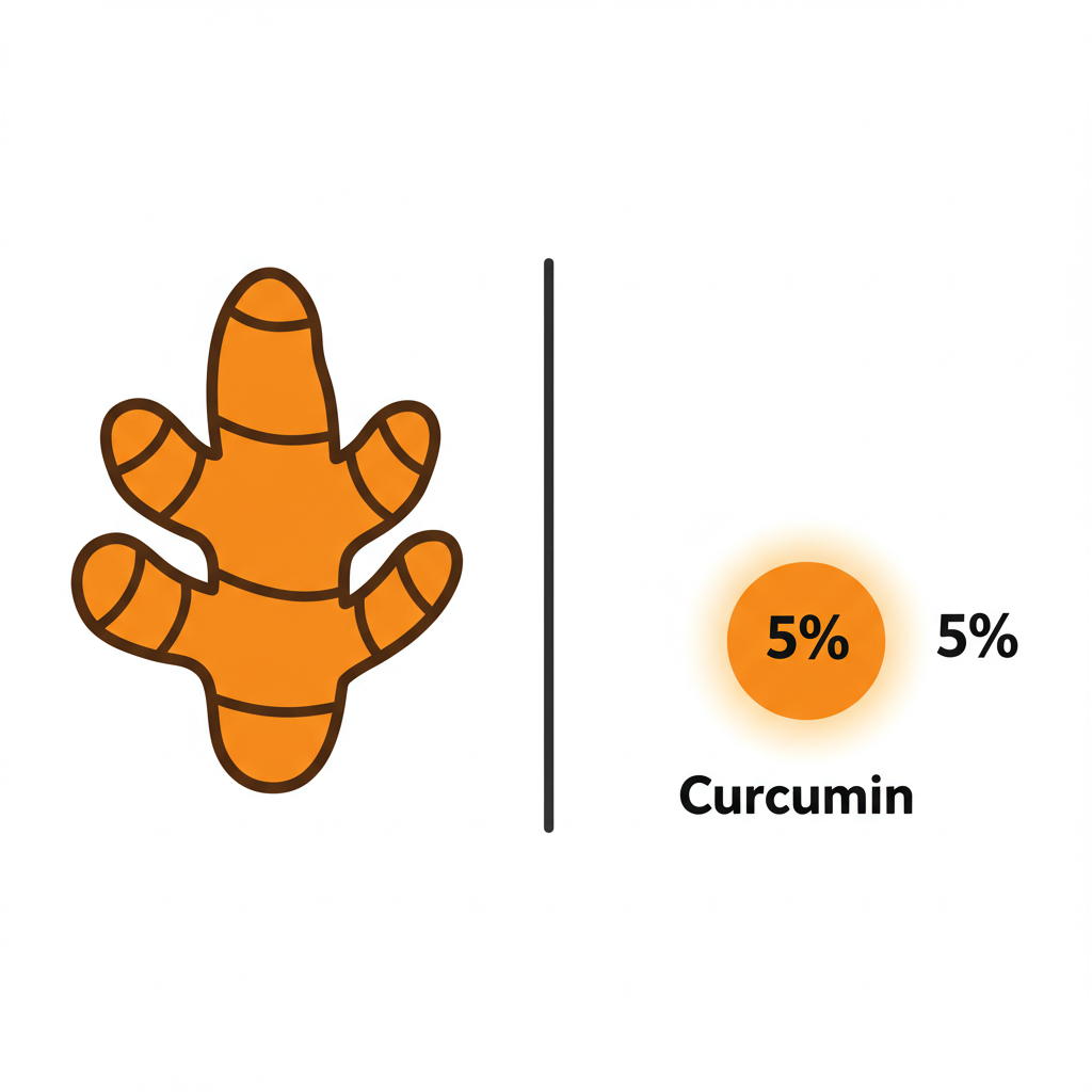 강황 커큐민 차이