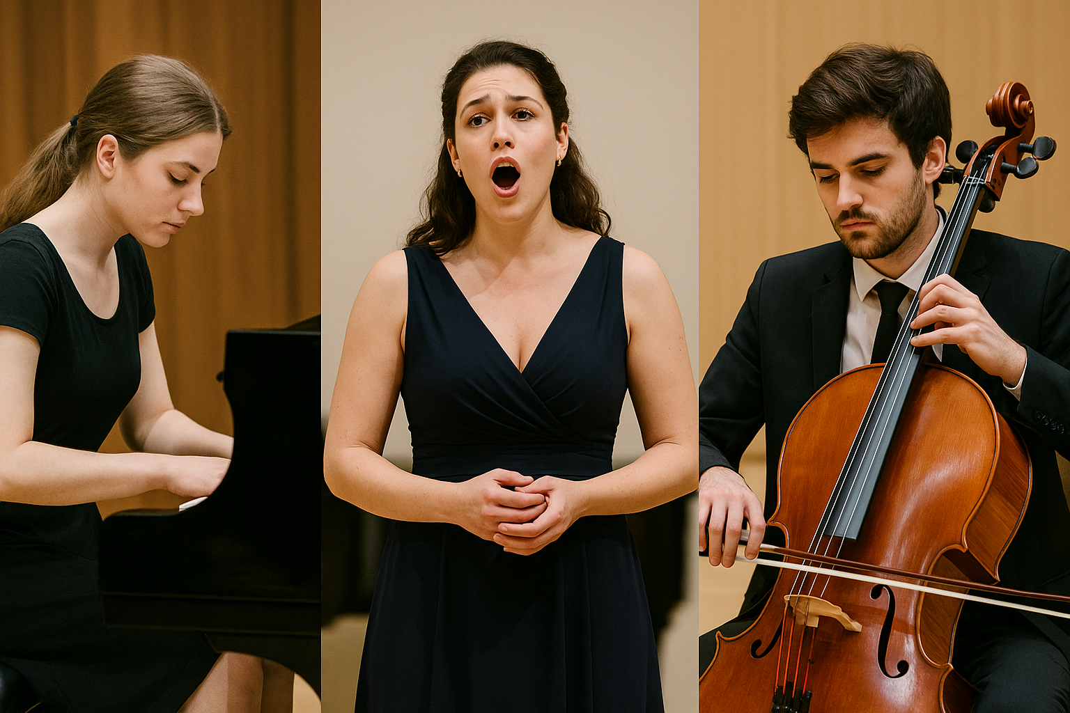 독일 음악대학 전공별 연주 모습 사진