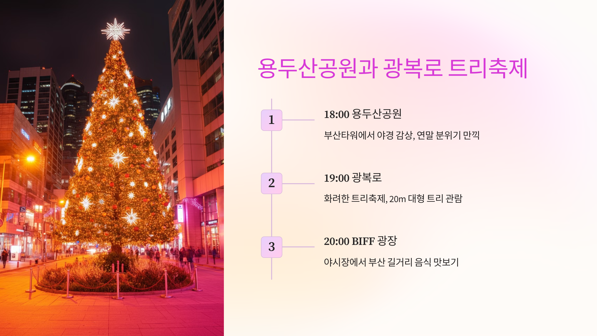 부산에서 새해를 맞이하는 특별한 방법: 시민의 종 타종 행사부터 야시장까지