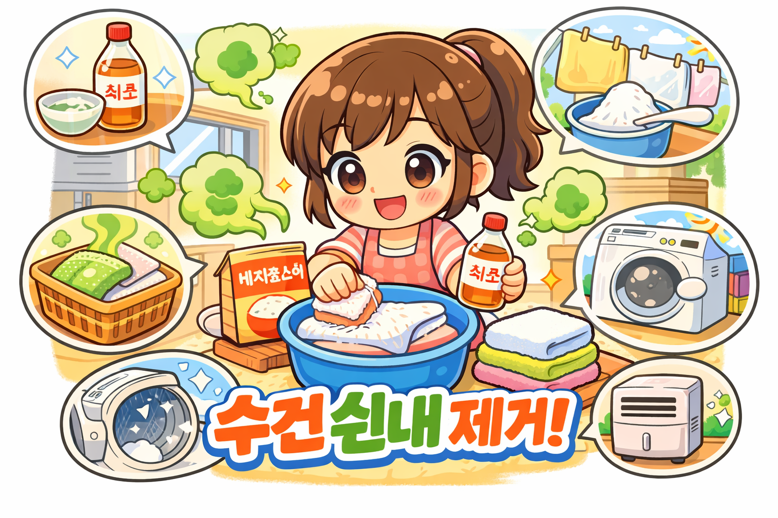 수건 쉰내 완벽 제거하는 방법