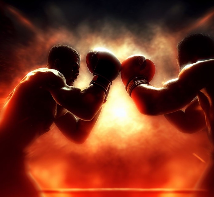 권투시합(made by Bing)