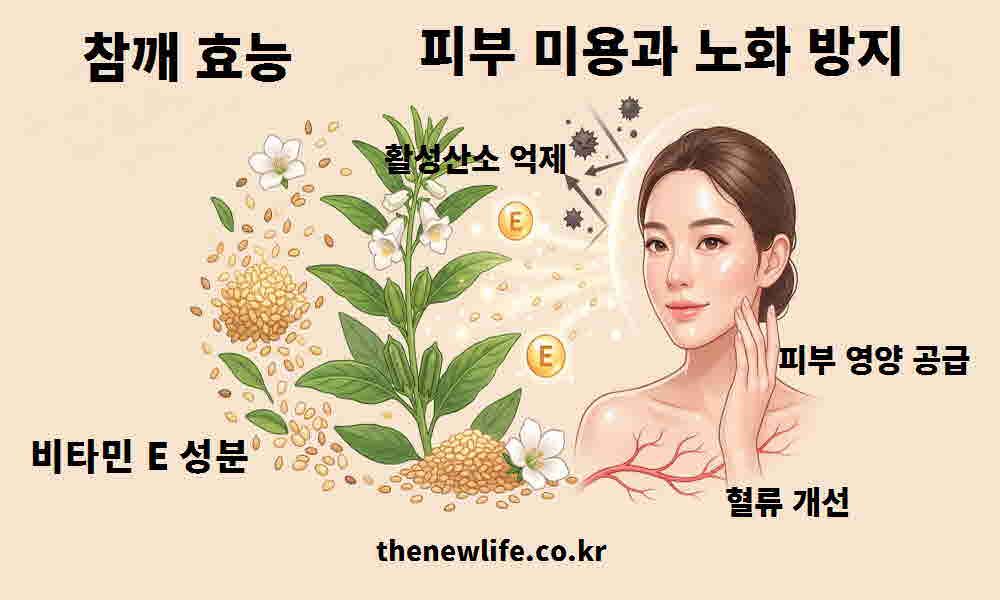 참깨 효능 피부 미용 노화 방지