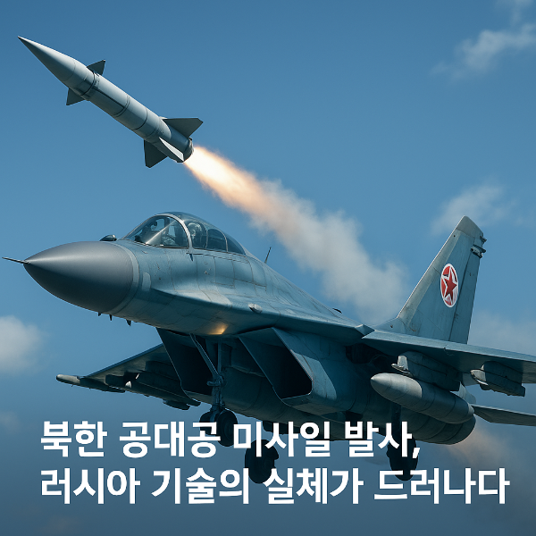 북한 공대공 미사일 실사격 첫 공개…러시아 기술 협력의 실체