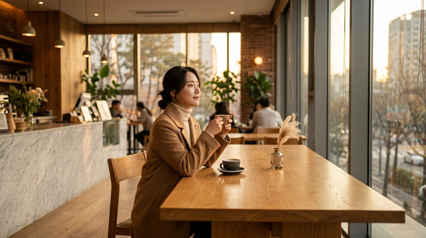 넓은 테이블에서 체험하는 여유있는 공간경험