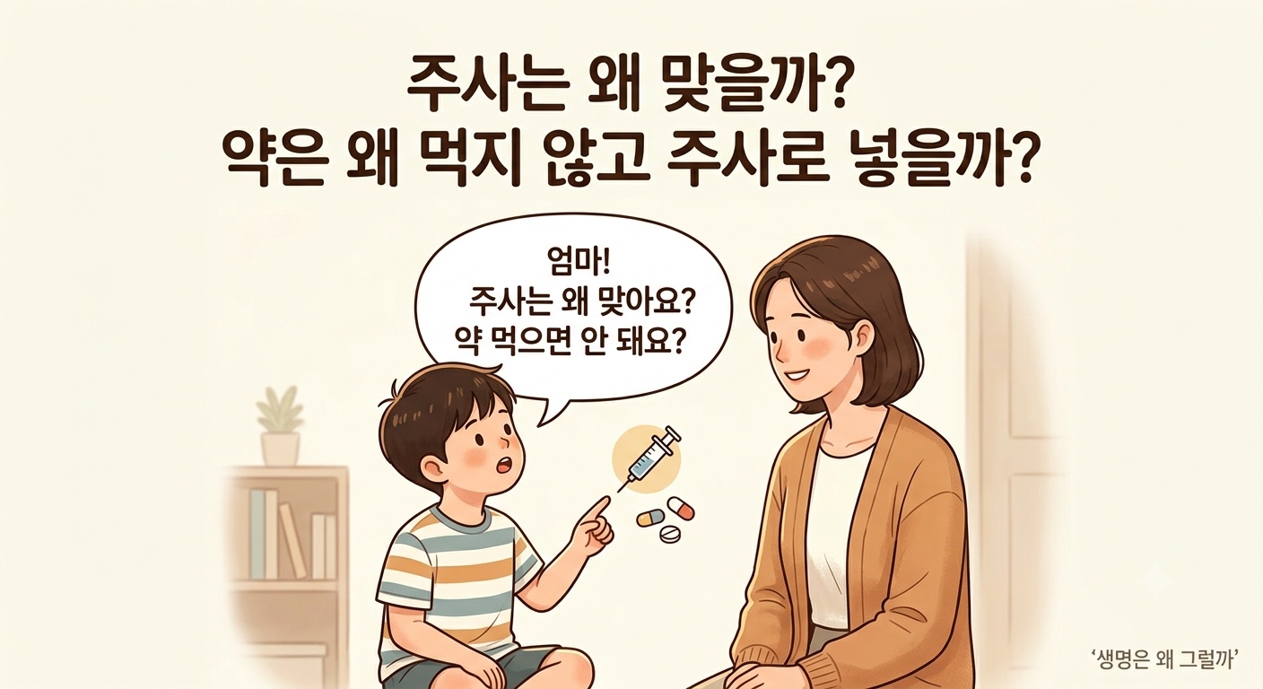 주사는 왜 맞을까? 약은 왜 먹지 않고 주사로 넣을까?