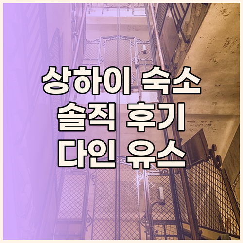 상하이 여행객 필독 다인 인터내셔널 