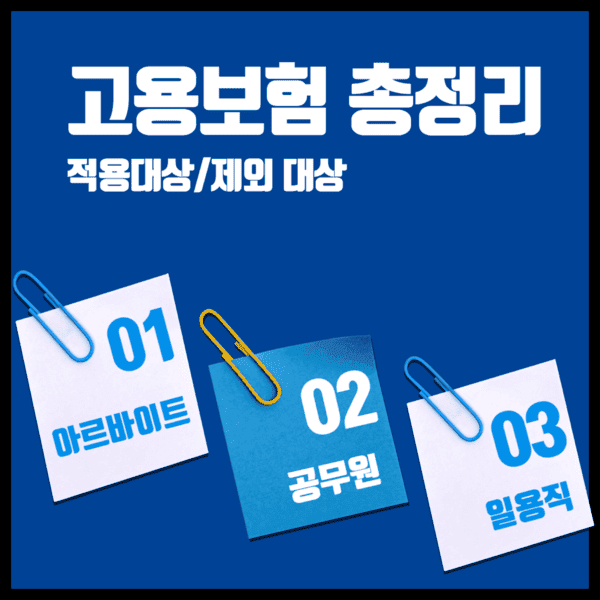 고용보험: 아르바이트 고용보험 적용 및 제외 대상