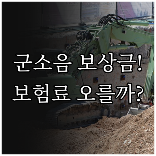 군소음 보상금 소득 산정 제외 기준 ..