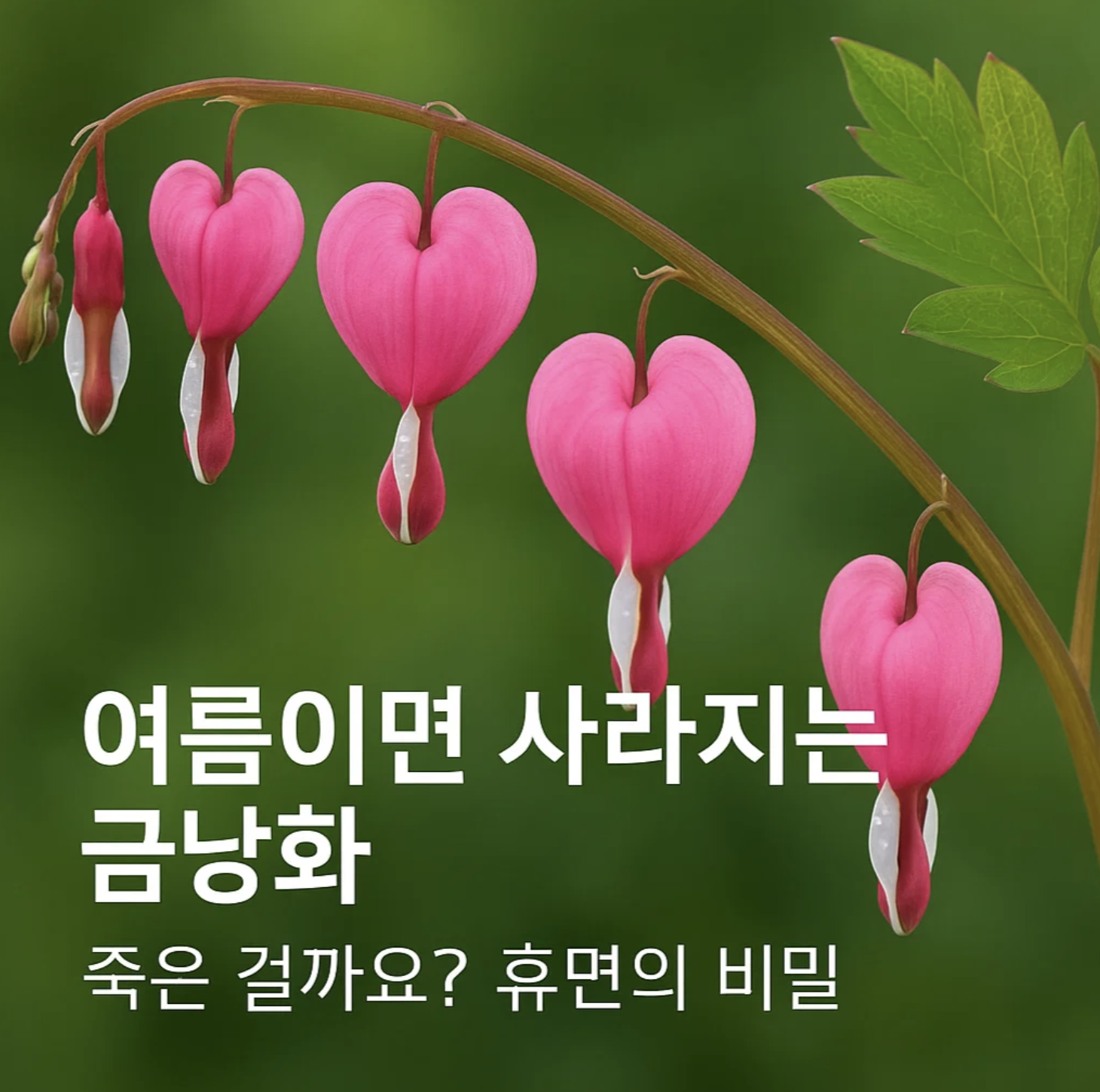 여름이면 사라지는 금낭화, 죽은 걸까요? 휴면의 비밀