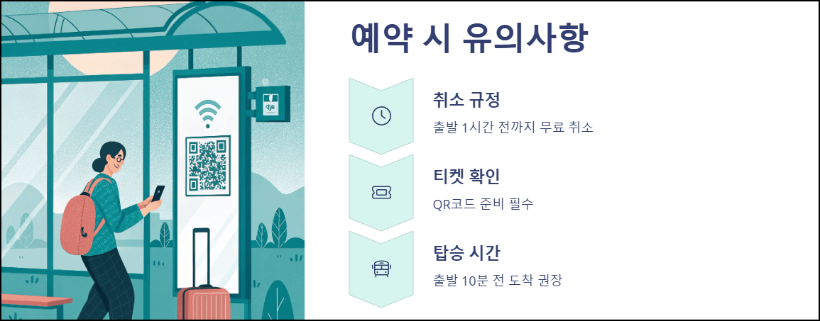 리무진 예약 시 유의사항
