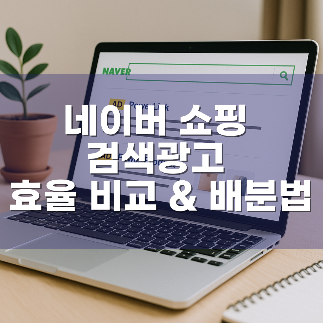 네이버 쇼핑 검색광고(파워링크 vs 파워상품) 효율 비교와 최적 예산 배분법