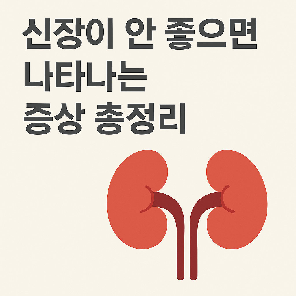 신장이 안좋으면 나타나는 증상