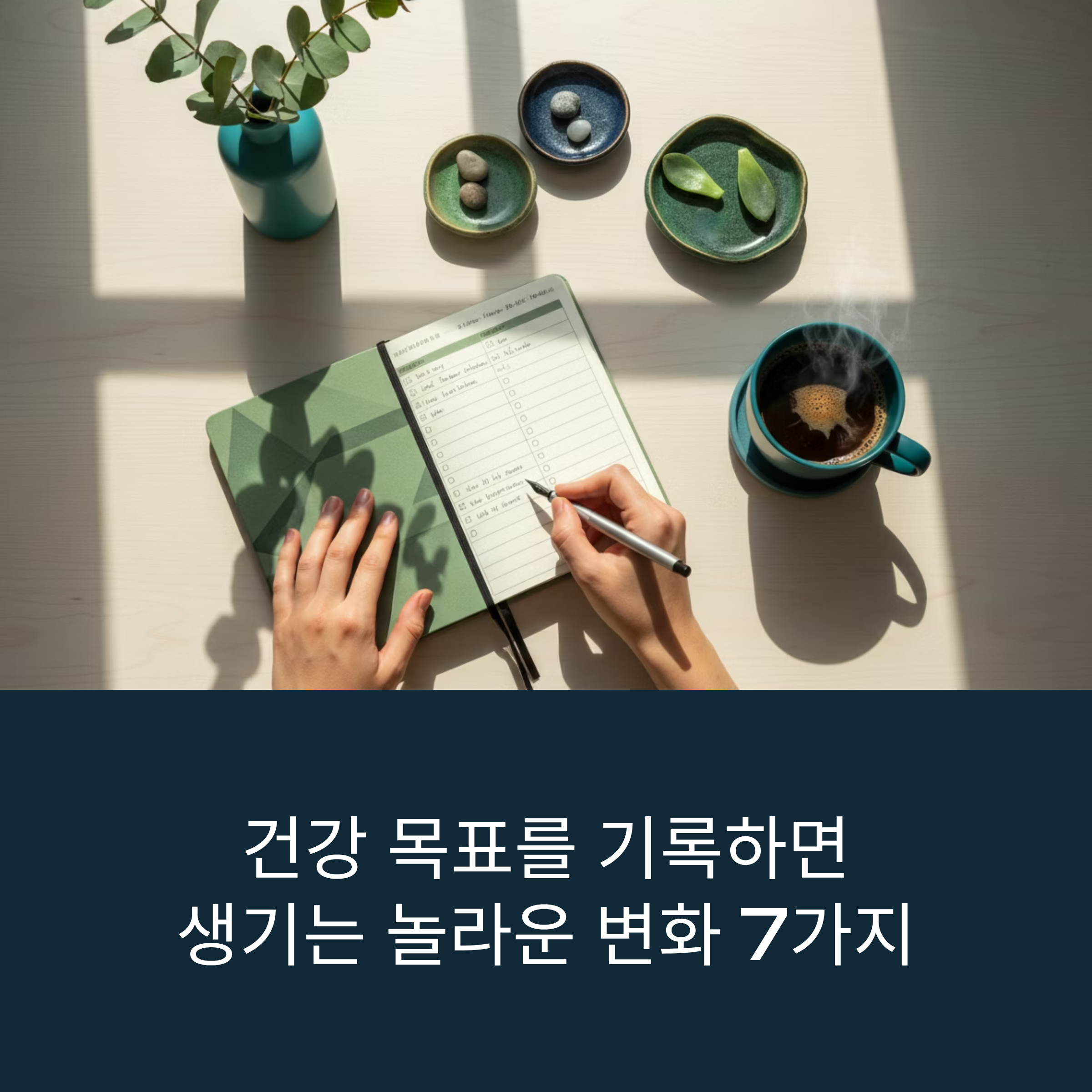건강 목표를 기록하면 생기는 놀라운 변화