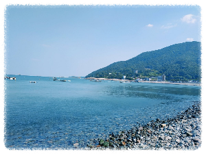 만성리 검은모래해변