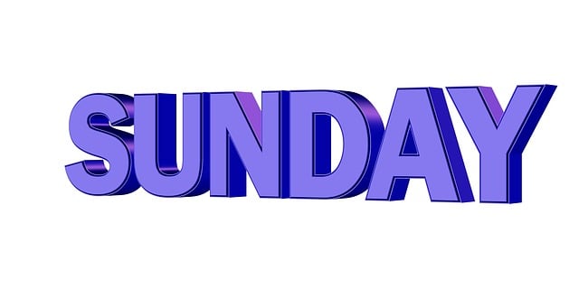 sunday, 일요일