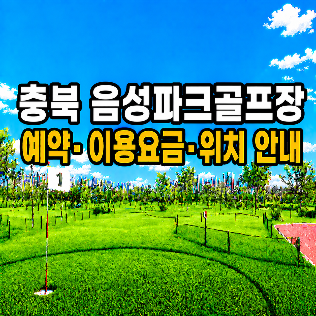 음성파크골프장 예약 방법과 이용요금 총정리 (충북 파크골프장)