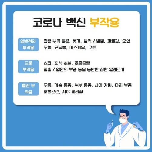 백신부작용-종류-정리