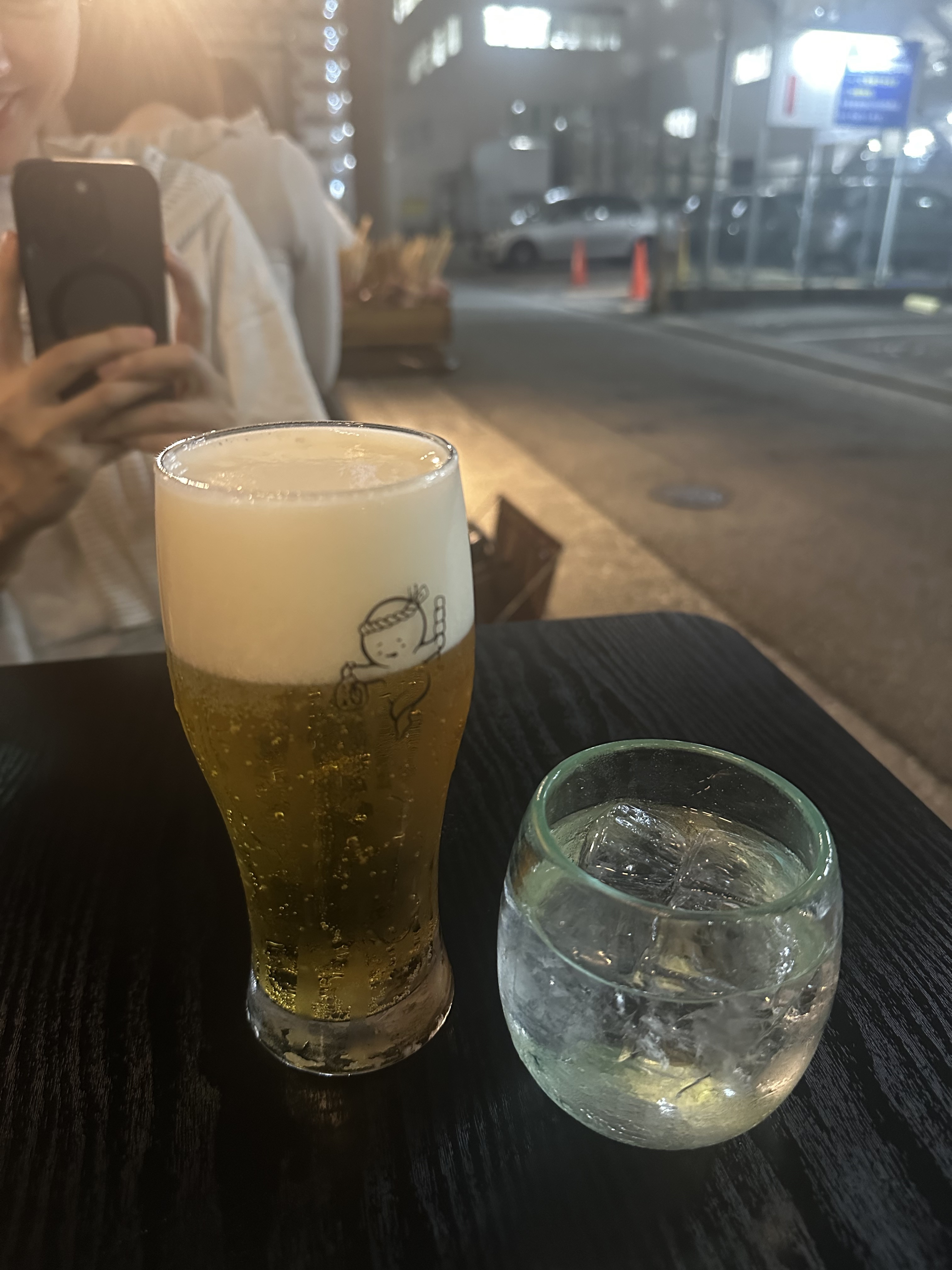 일본 생맥주와 소츄