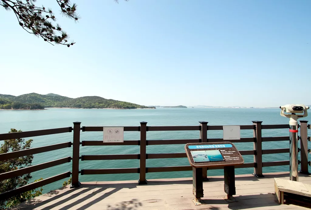 부처깨미 전망대에서 바라본 풍경.