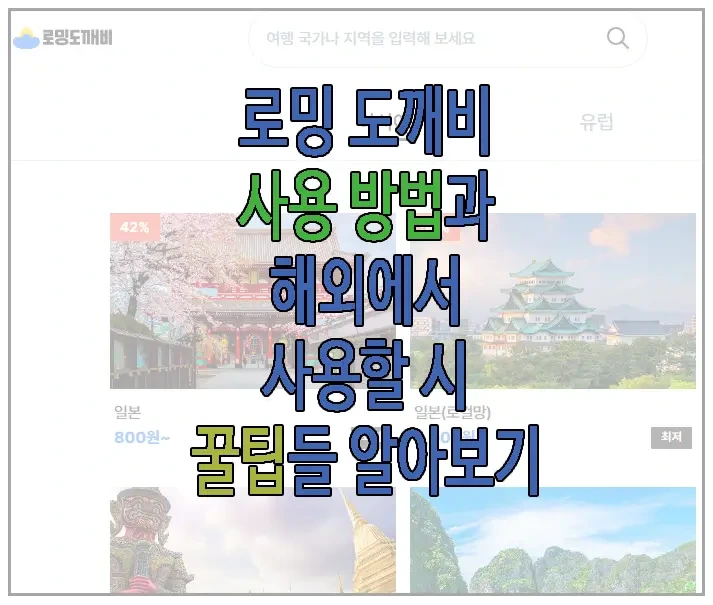 로밍 도깨비에 관한 글 보러 가기 링크 사진