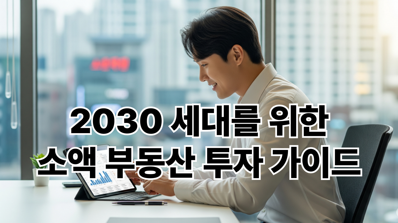 지금 당장 시작해야 할 이유! 2030 세대를 위한 '소액 부동산 투자' 가이드