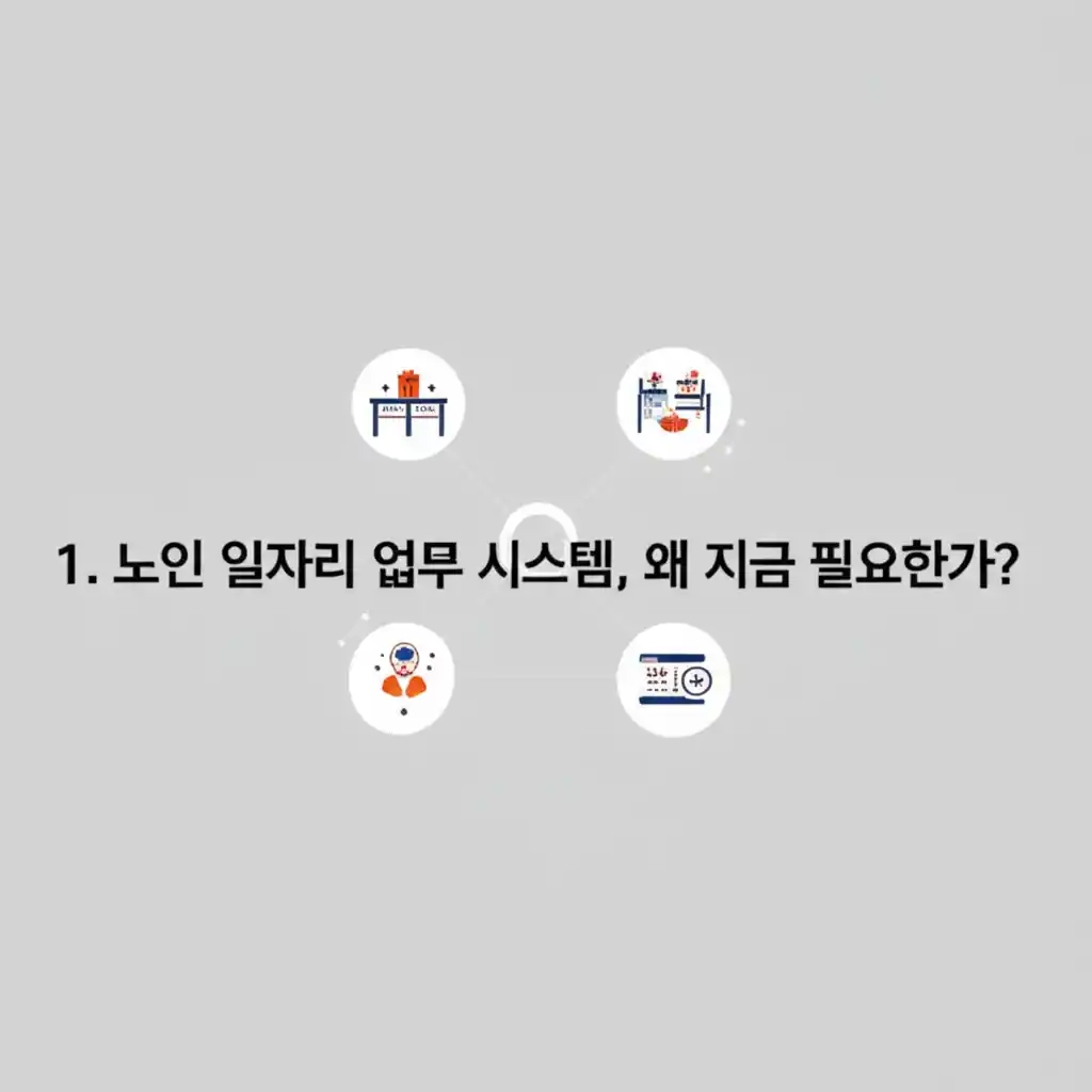 노인 일자리 업무 시스템, 왜 지금 필요한가? 활기찬 시니어 근로자들의 모습.