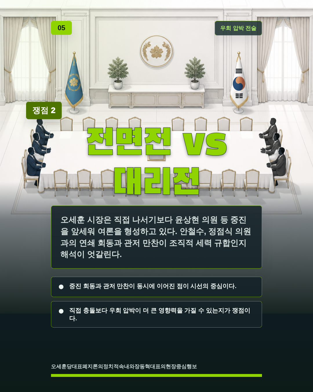 전면전 vs 대리전