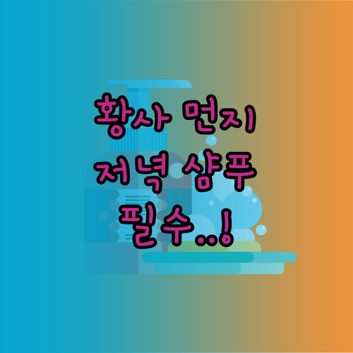 황사철 머리카락 먼지 제거를 위한 저..