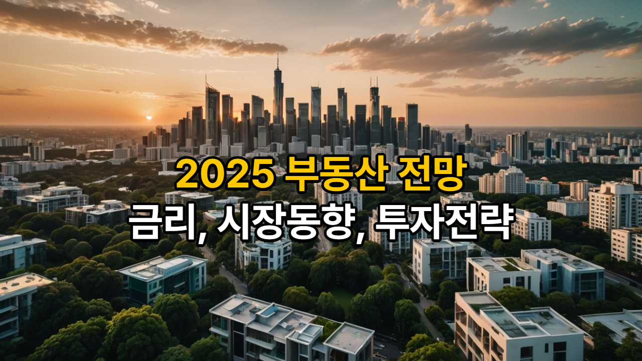 2025 부동산 전망 (금리, 시장동향, 투자전략)