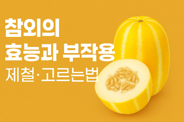 참외 효능과 부작용 맛있는 참외 고르는 법