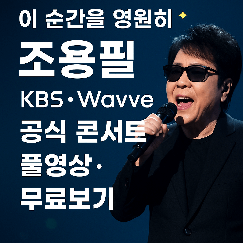 Wavve 제공 조용필 콘서트 다시보기|공식 클립 및 무료체험 정보