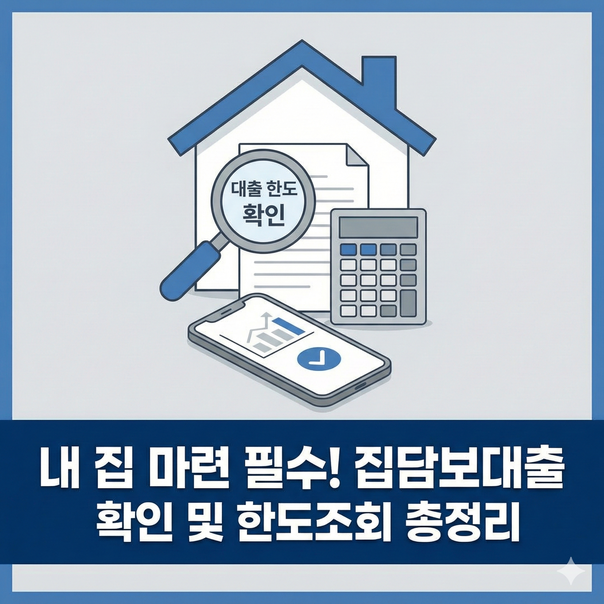 내 집 마련 필수 체크리스트: 집담보대출 확인 방법 및 한도 조회 총정리